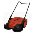 Haaga (38") Deluxe Triple Brush Push Power Sweeper