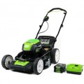 Greenworks (21") 80-Volt Lithium-Ion 3-In-1 Cordless Electric Lawn Mower (with Battery & Charger)