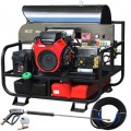 Pressure-Pro Professional 3500 PSI (Gas-Hot Water) Super Skid Belt-Drive Pressure Washer w/ Electric Start Honda Engine