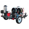 Pressure-Pro Professional 4000 PSI (Gas-Hot Water) Direct Drive Trailer Pressure Washer